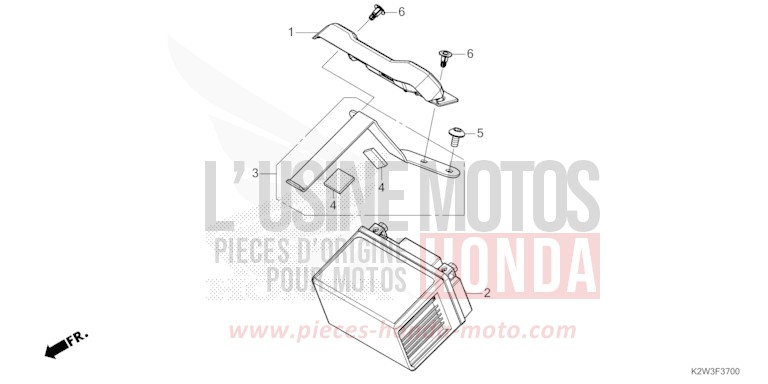 BATTERIE de Dax ST125 PEARL SHINING BLACK (NHB98) 2025